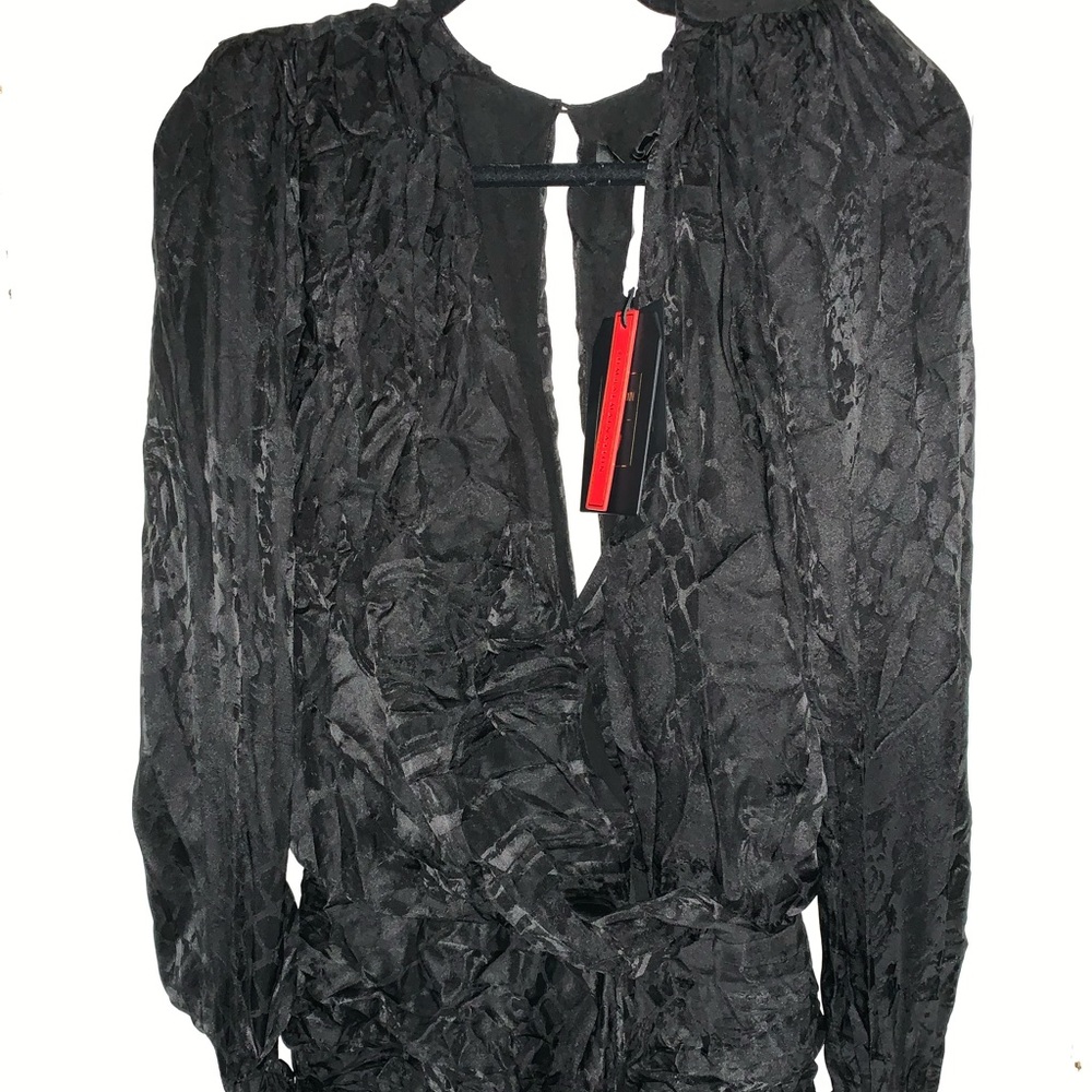 Brand new with tags, H&M X Balmain silk mini dress!